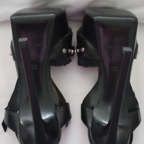 Saint Laurent 105mm Alice Bow Sandals Women's Size: E-35/US-5 - Picture 12 of 15